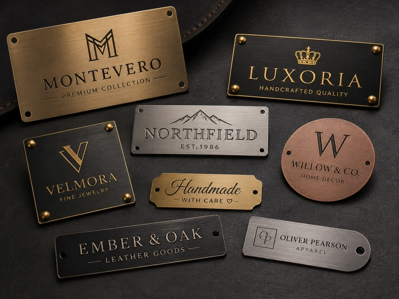 brand display metal plaques