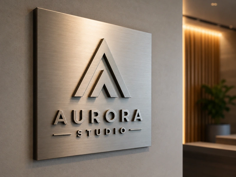 custom metal logo sign