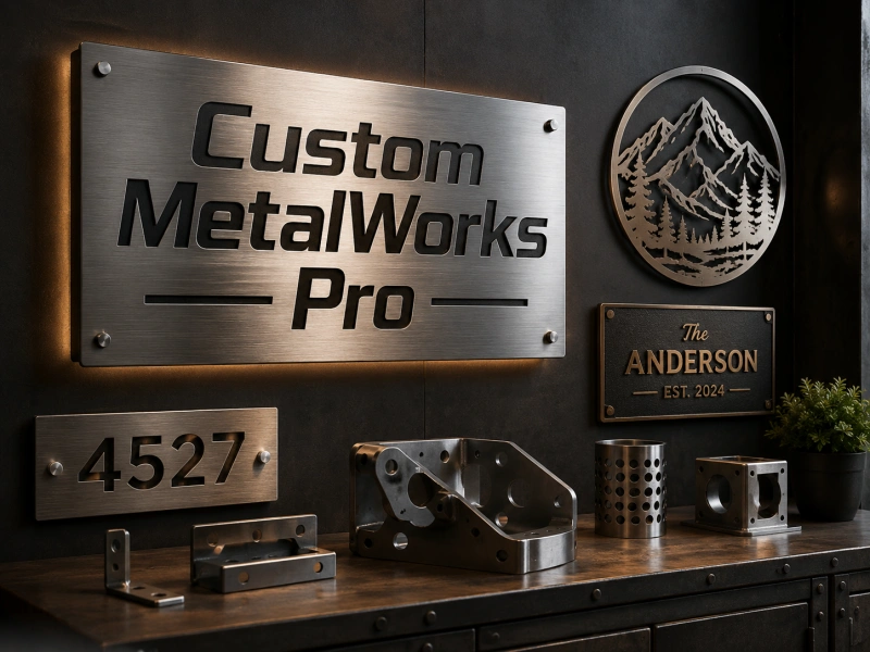 custom metal signs and fabricated metal parts
