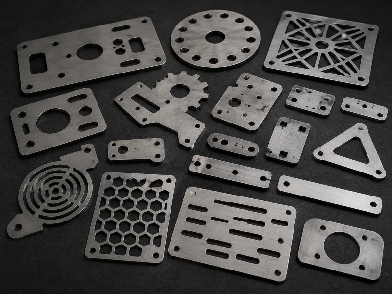 flat laser cut metal components