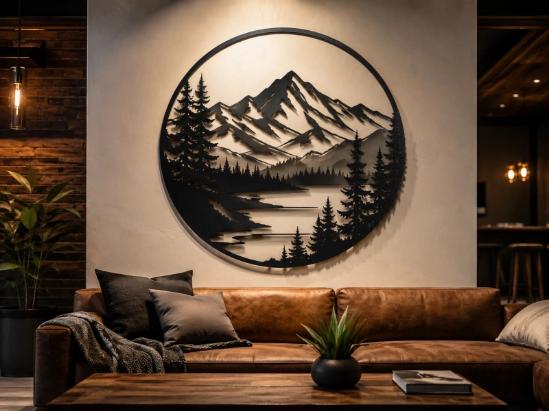 custom laser cut metal wall art