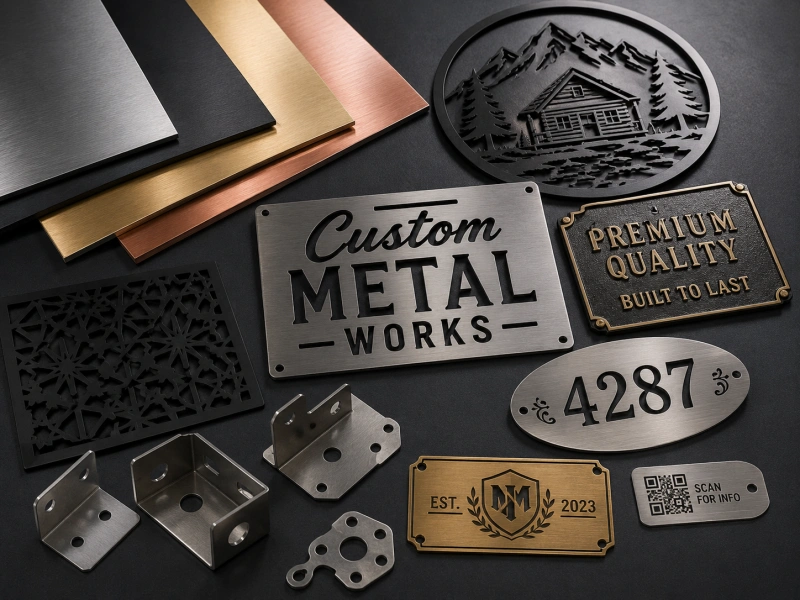 metal materials for custom metal signs and plaques